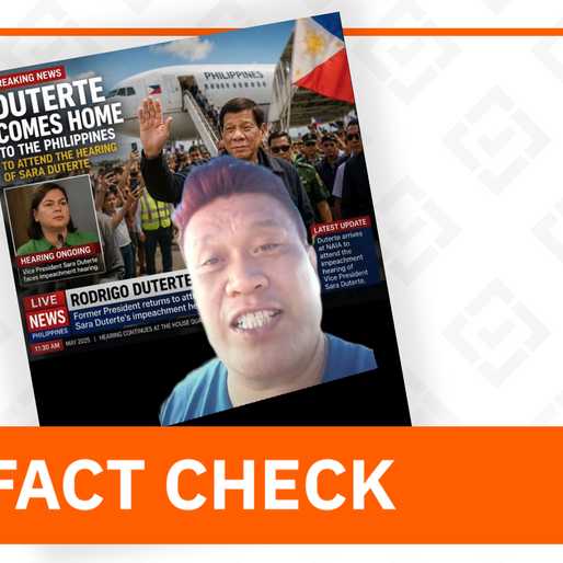 FACT CHECK: Post uses AI-generated news report to falsely claim Duterte is back in PH