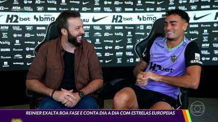 Reinier exalta boa fase e conta dia a dia com estrelas europeias
