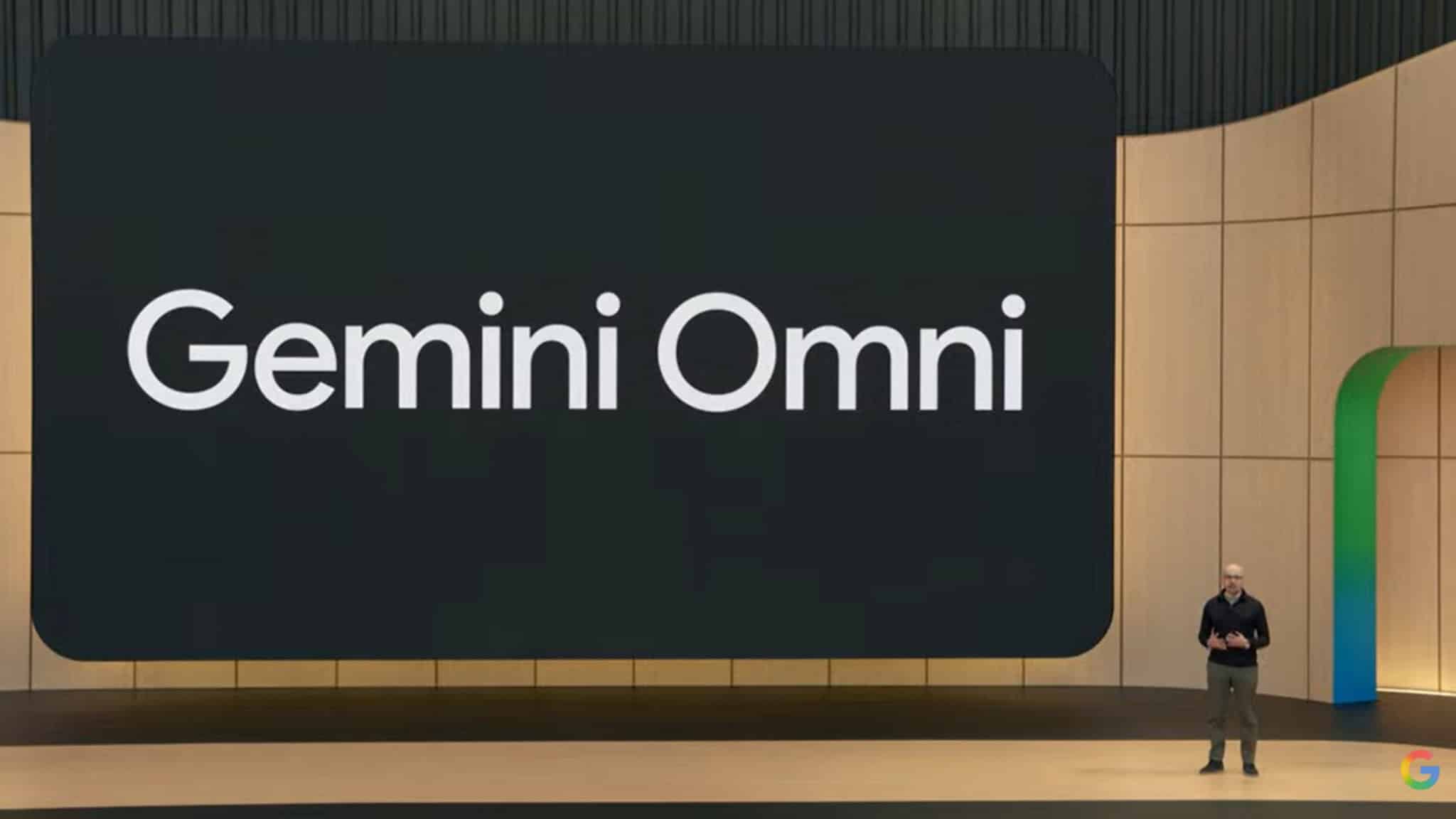 Apresentação do Gemini Omni durante o evento Google I/O
