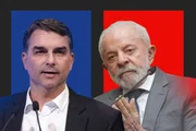 Flávio Bolsonaro e Lula