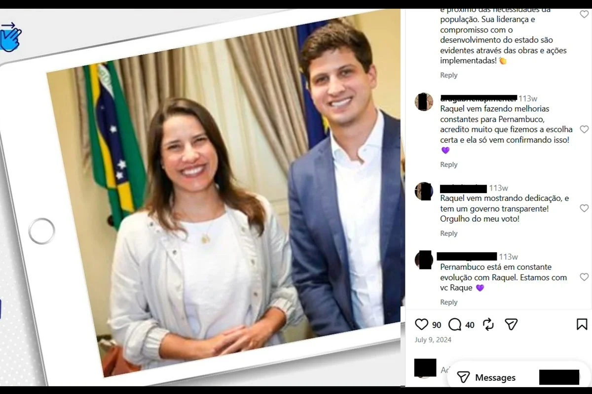 Advogada ligada a bet pagava por comentários a favor de Raquel Lyra