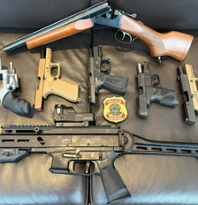 Sete armas de Mario Frias são apreendidas pela PF em operação sobre 'Dark Horse' Foto: Divulgação/PF