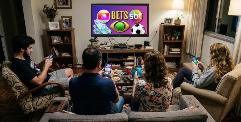 Casas de apostas investiram R$ 542,4 milhões na TV aberta entre janeiro e agosto, liderando o ranking de anunciantes
