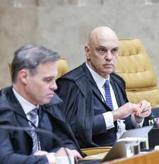 Os ministros do STF André Mendonça e Alexandre de Moraes Foto: Antonio Augusto/STF