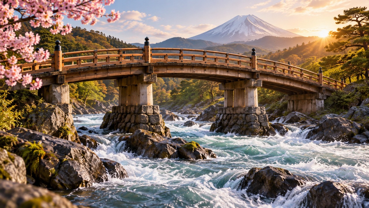 Provérbio japonês de hoje: “A ponte que resiste ao rio não enfrenta a correnteza, ela aprende onde apoiar bem seus pilares”