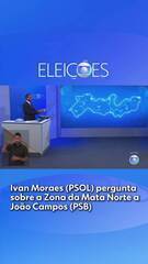 Debate PE: Ivan Moraes (PSOL) pergunta sobre a Zona da Mata Norte a João Campos (PSB)