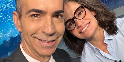 C&eacute;sar Tralli foi o escolhido para mediar o debate presidencial na Globo, apesar de Renata Vasconcellos ser a &acirc;ncora veterana do 'JN' Foto: Reprodu&ccedil;&atilde;o