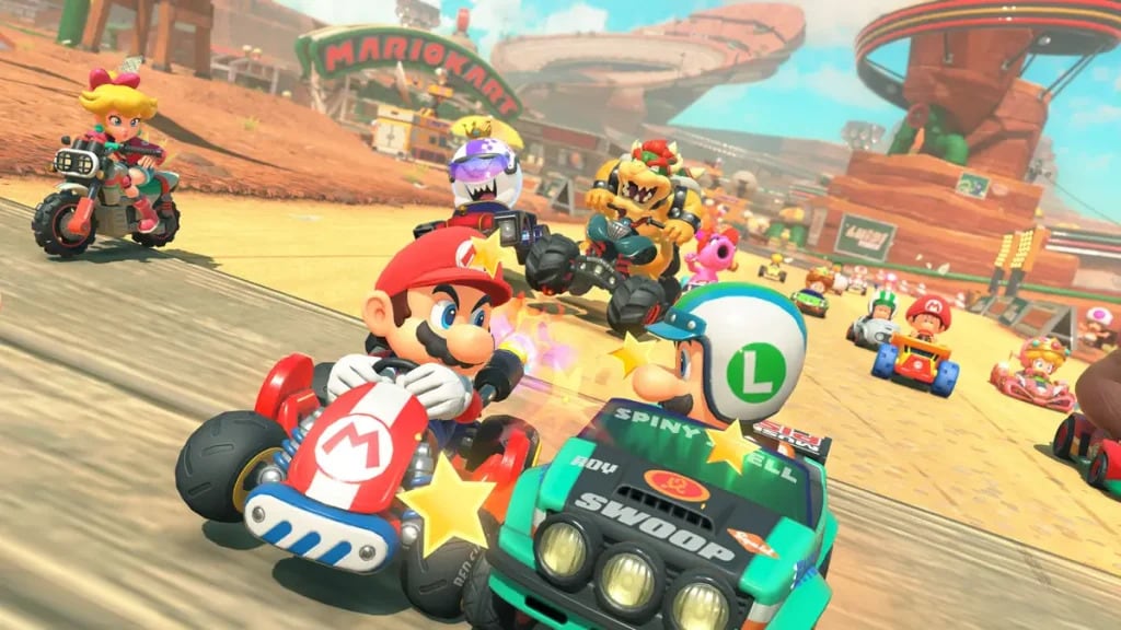 Mario Kart World recebe atualização gratuita com 10 pistas clássicas de Super Mario Kart