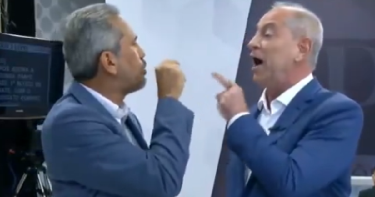 Ciro Gomes e Elmano de Freitas batem boca durante debate: 'Baixa o dedinho'