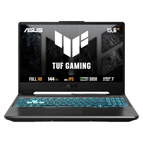 Notebook Gamer ASUS TUF Gaming A15, RTX3050 AMD RYZEN 7