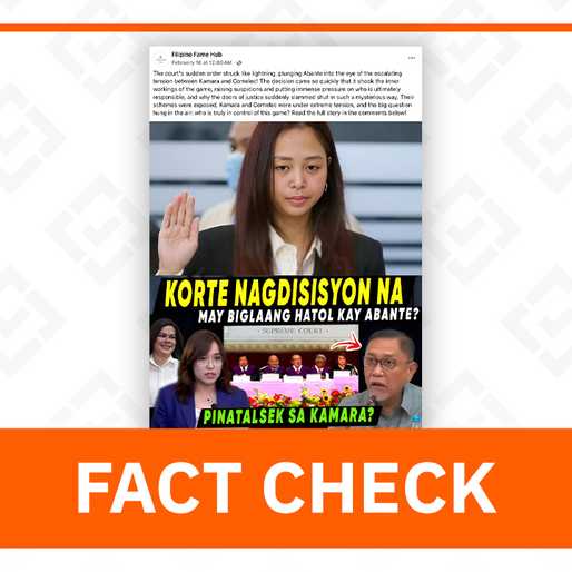 FACT CHECK: No Supreme Court order expelling Abante from House