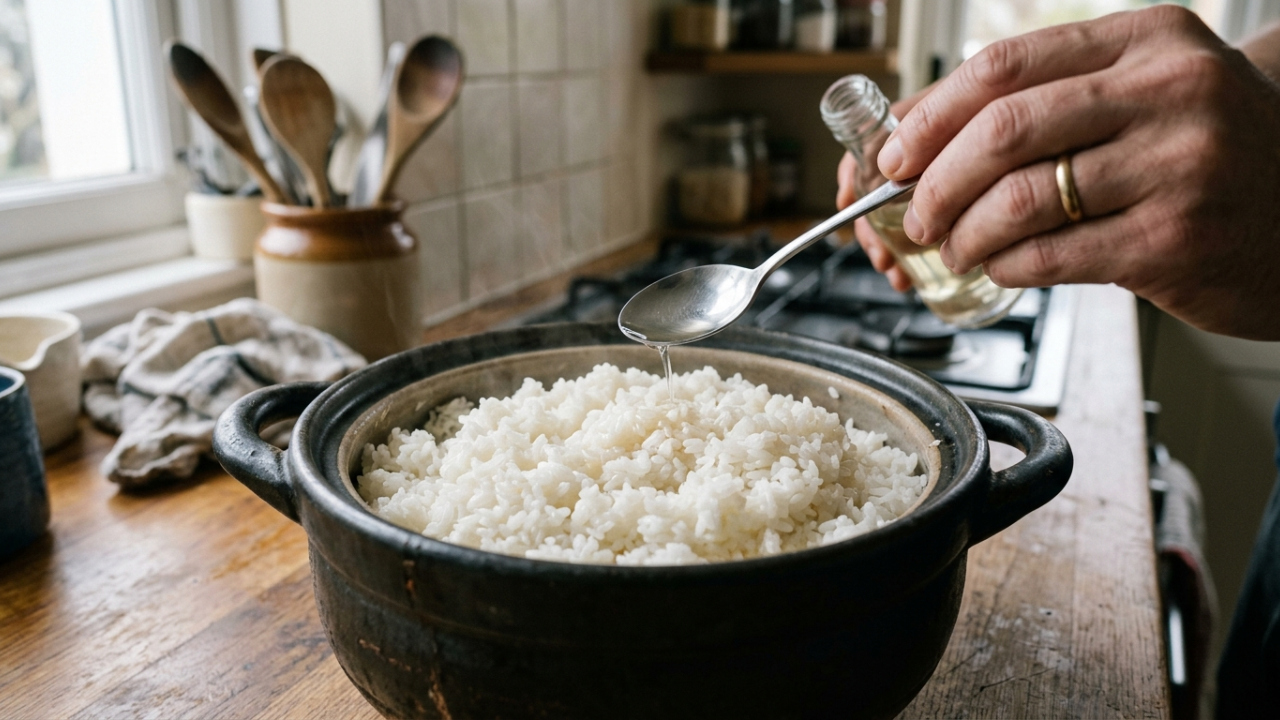 Colocar uma colher de vinagre na água do arroz: para que serve e por que cozinheiras antigas recomendam