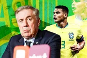 Thiago Silva e o técnico Carlo Ancelotti