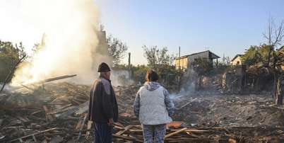 Devastação no entorno de Kiev após ataque russo Foto: ANSA / Ansa - Brasil