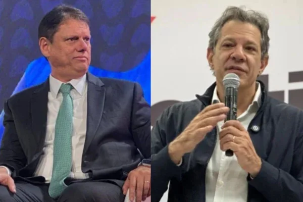 Atlas: Haddad tem 40,1%, e Tarcísio, com 53,3%, venceria ainda no 1° turno