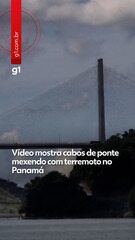 Vídeo mostra cabos de ponte mexendo com terremoto no Panamá