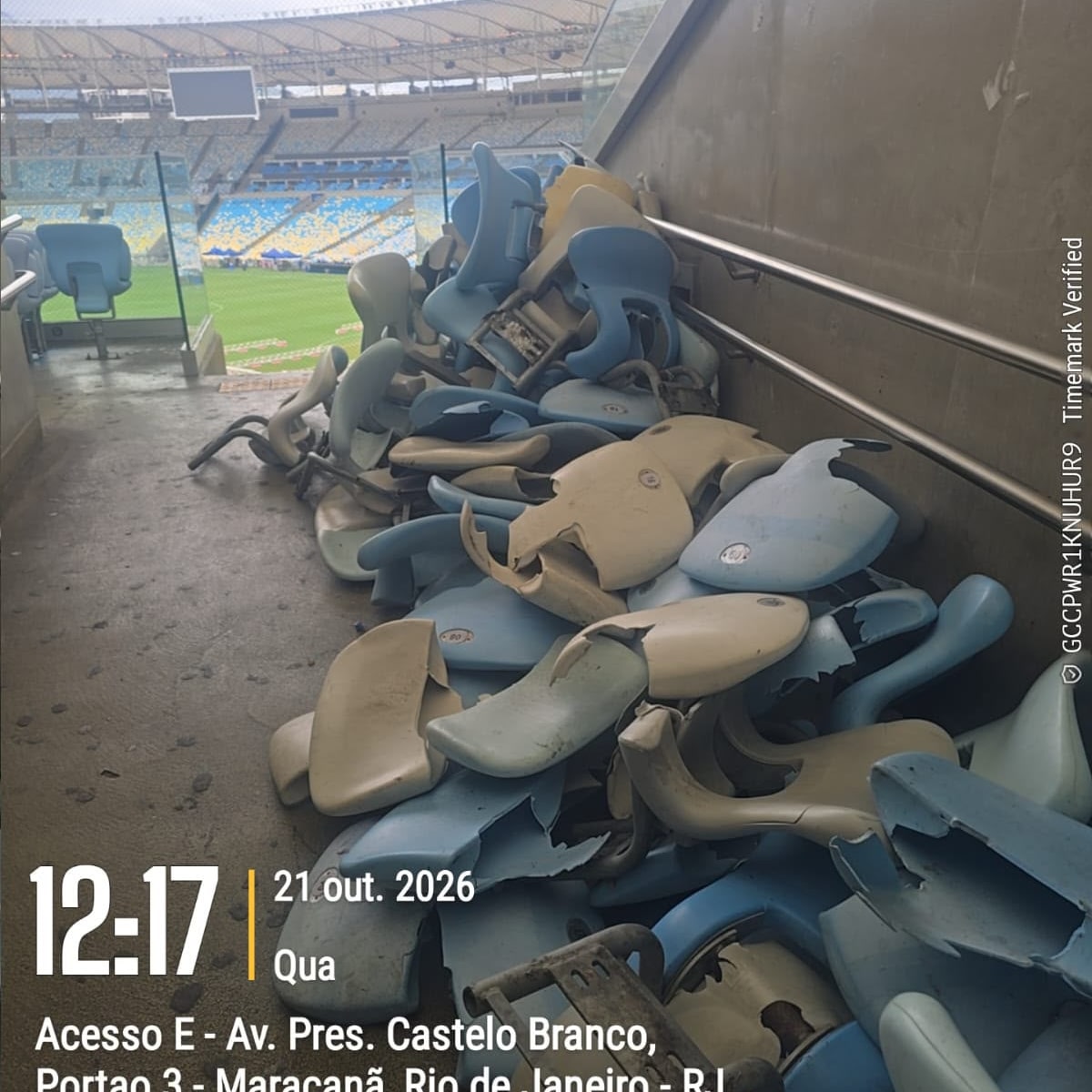 Maracanã revela quase 500 cadeiras quebradas e prejuízo de R$ 300 mil por vandalismo de Vasco e Boca