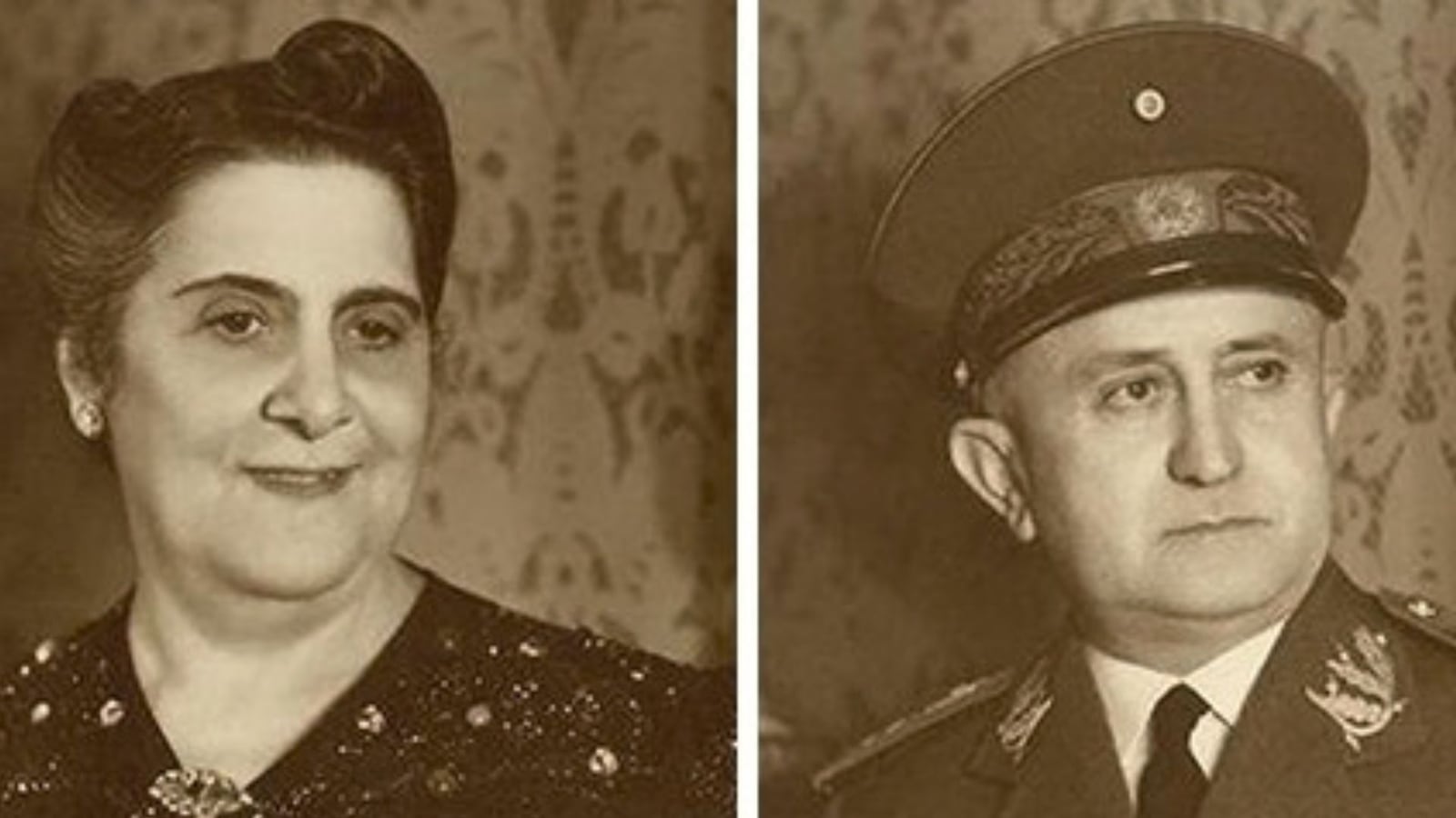 Carmela Teles Leite Dutra (conhecida como Dona Santinha) e seu marido Eurico Gaspar Dutra Arquivo Nacional
