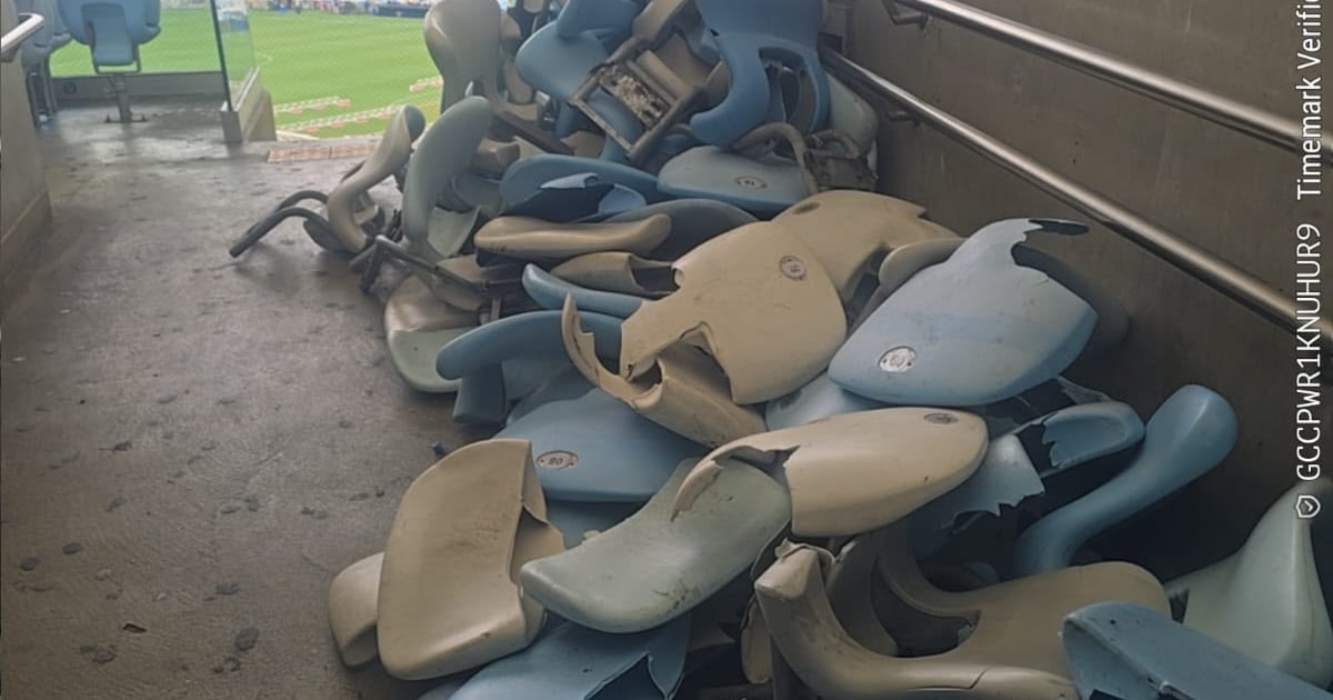 Maracanã revela quase 500 cadeiras quebradas e prejuízo de R$ 300 mil por vandalismo de Vasco e Boca