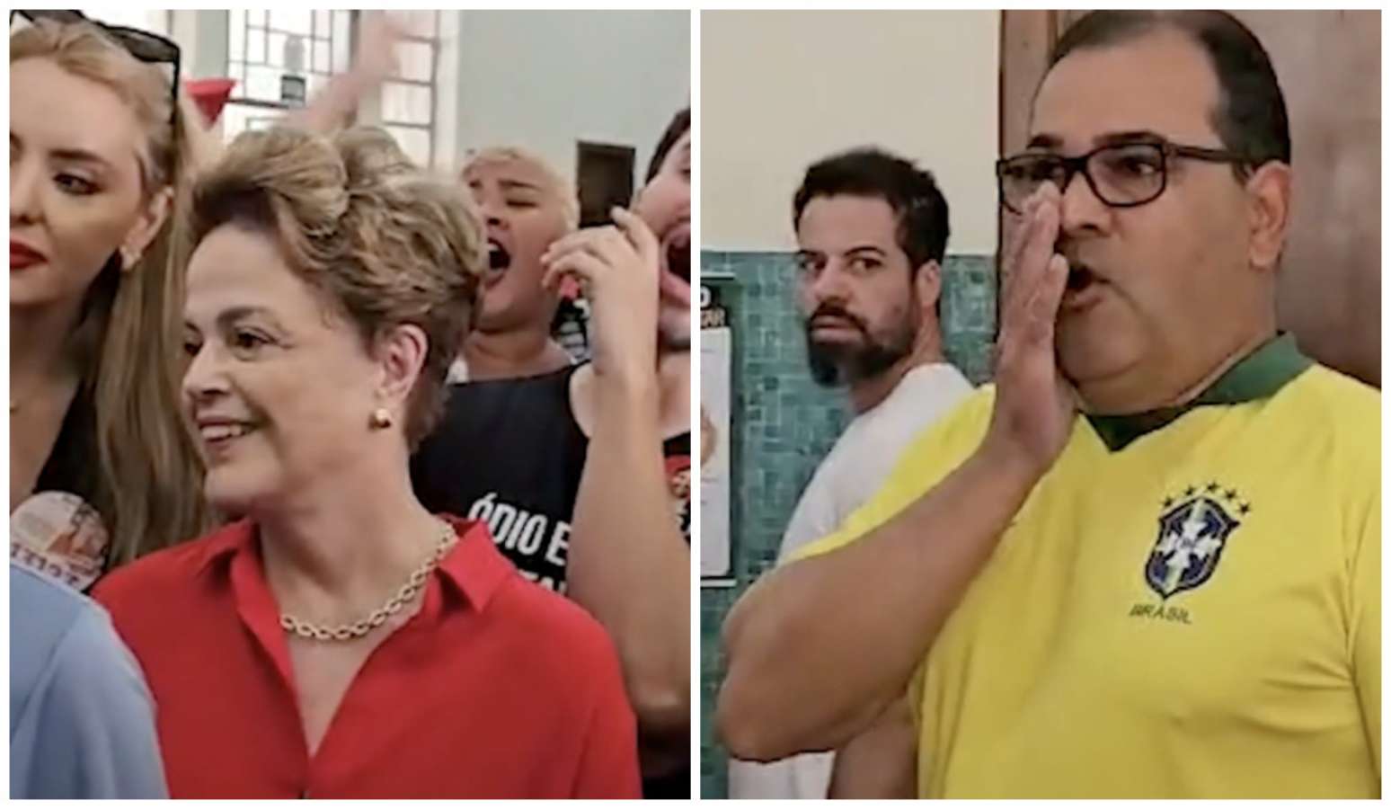 Dila enfrenta gritos de vaia e apoio durante votação