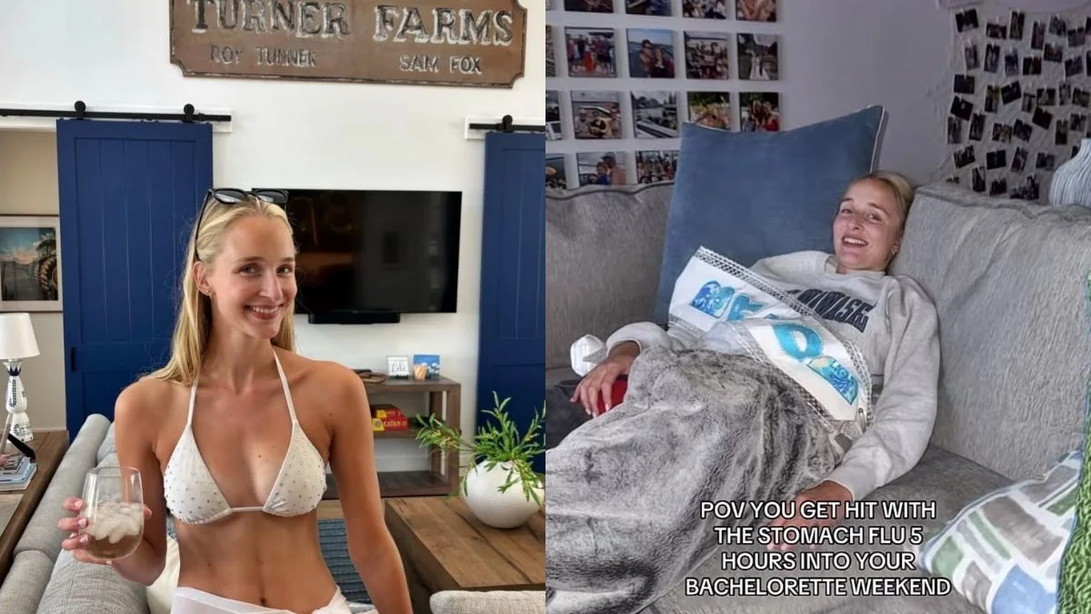 Noiva fica acamada durante despedida de solteira e amigas continuam a festa