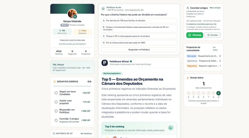PolitiScore: conheça a rede social para acompanhar e avaliar políticos