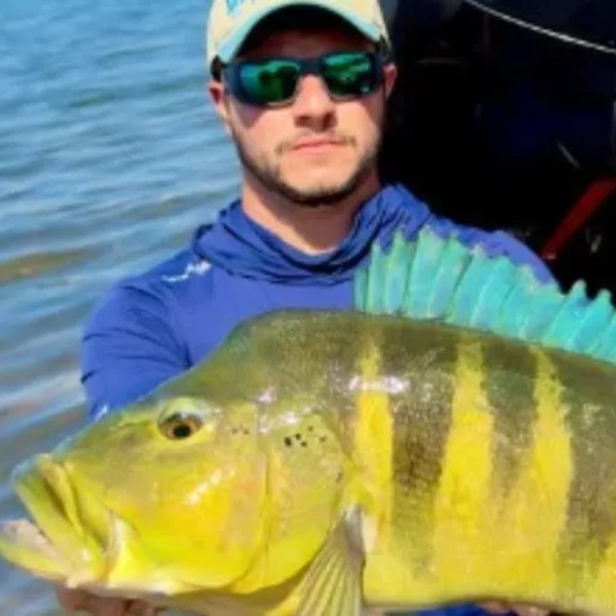 Pescador captura tucunaré-azul de 68 cm em MG e bate recorde brasileiro