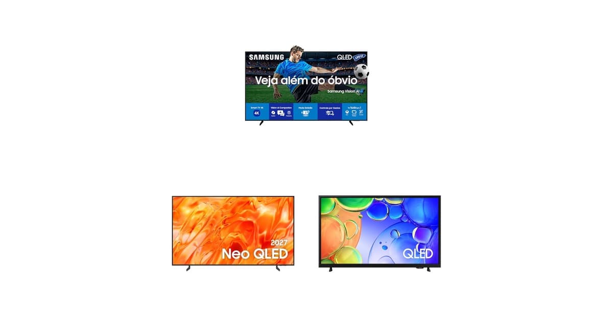 Hora de renovar a sala: TVs QLED com tecnologia de ponta estão em promoção na Amazon