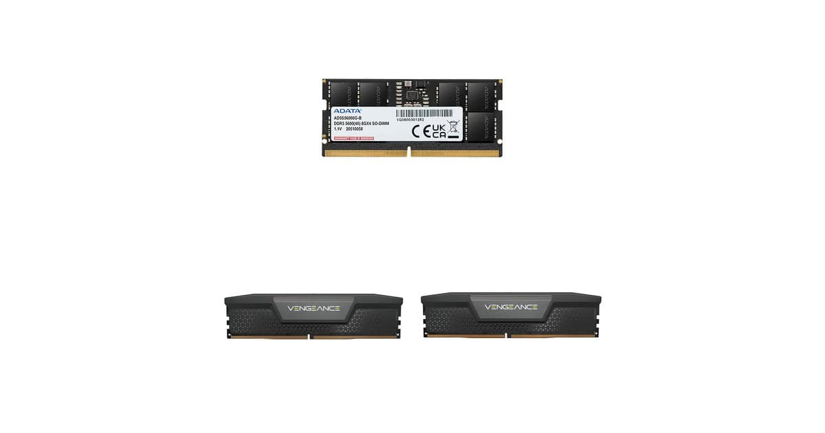 Mais velocidade para o seu PC: selecionamos ótimas memórias RAM DDR5 em oferta na Amazon