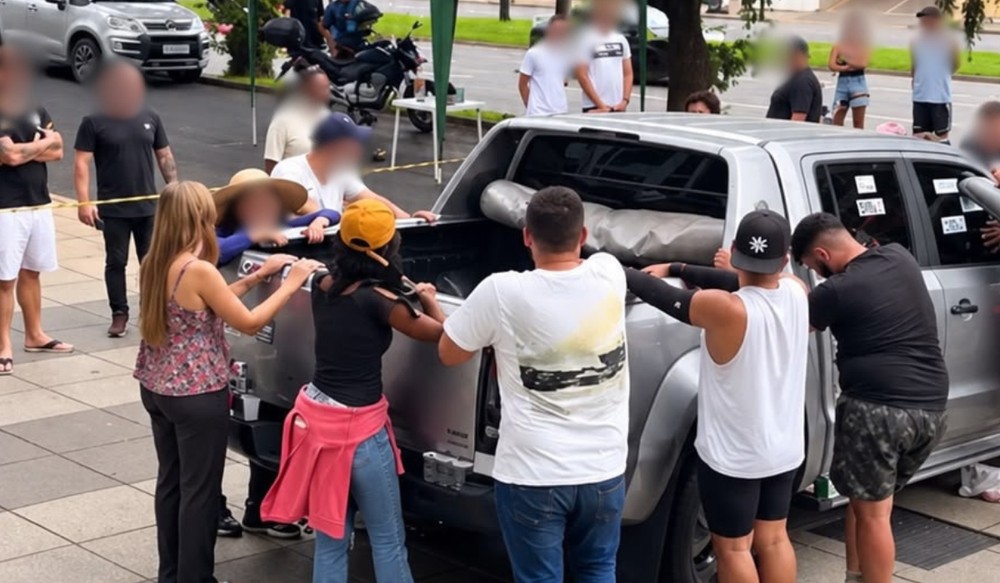 Disputa por um iPhone 17 em Piracicaba (SP) durou 52 horas, mobilizou o Samu e se tornou alvo de investigações após denúncias sobre as condições impostas aos participantes — Foto: Reprodução/Alerta Piracicaba/G1